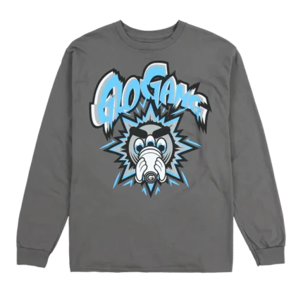 3rd Eye Glow Long Sleeve Tee (Charcoal)