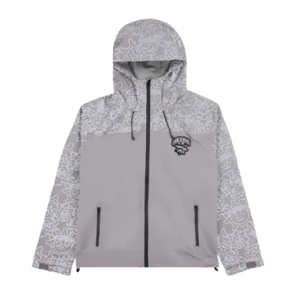 Glo Stars and Sun Windbreaker (Charcoal Grey)